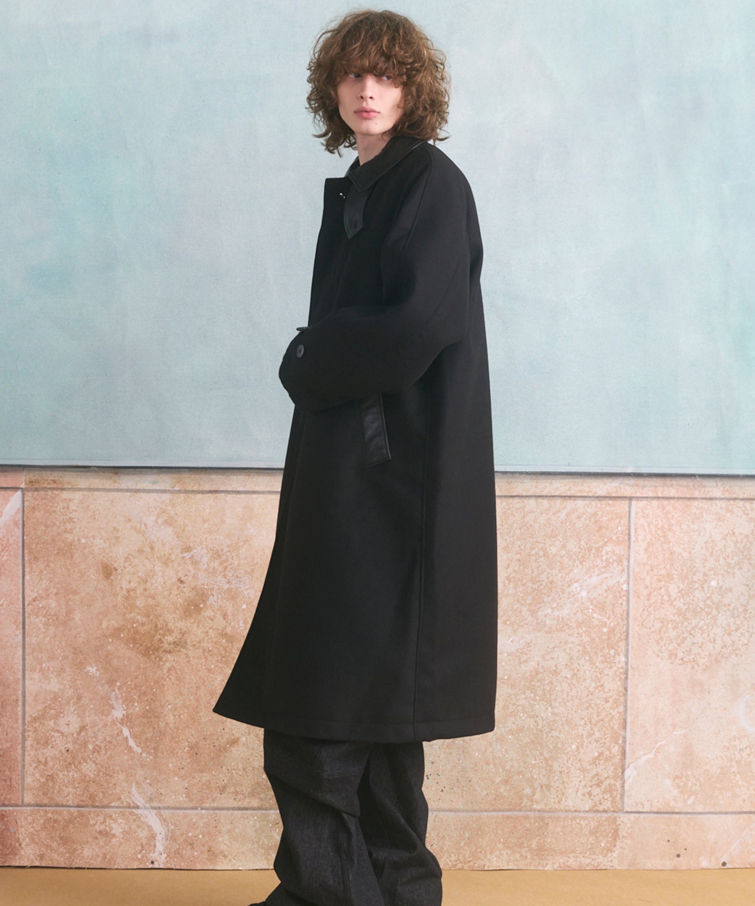【26AW PRE-ORDER】시프레자 멜튼 콤비 프라임 오버 하프 코트