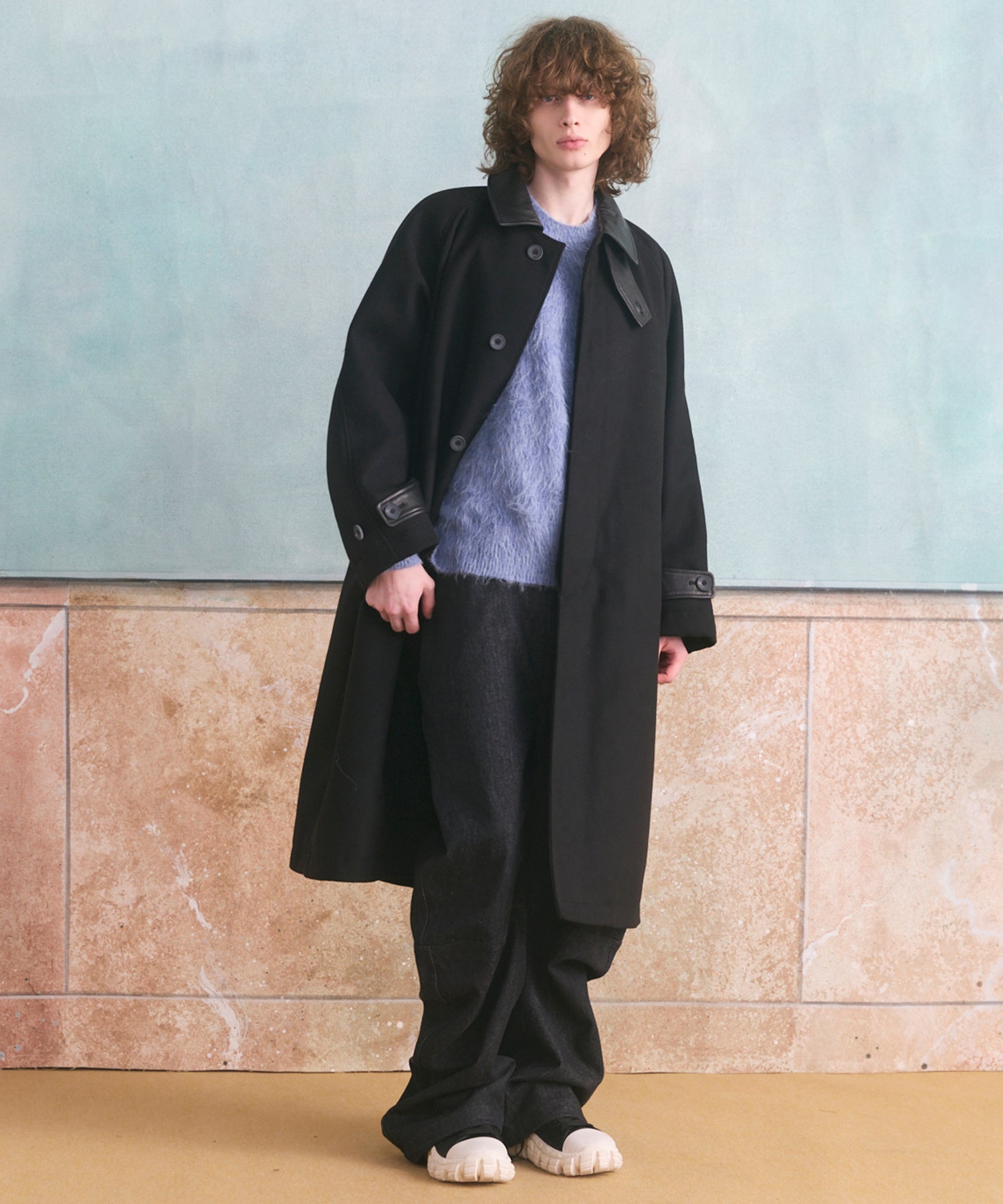 【26AW PRE-ORDER】시프레자 멜튼 콤비 프라임 오버 하프 코트