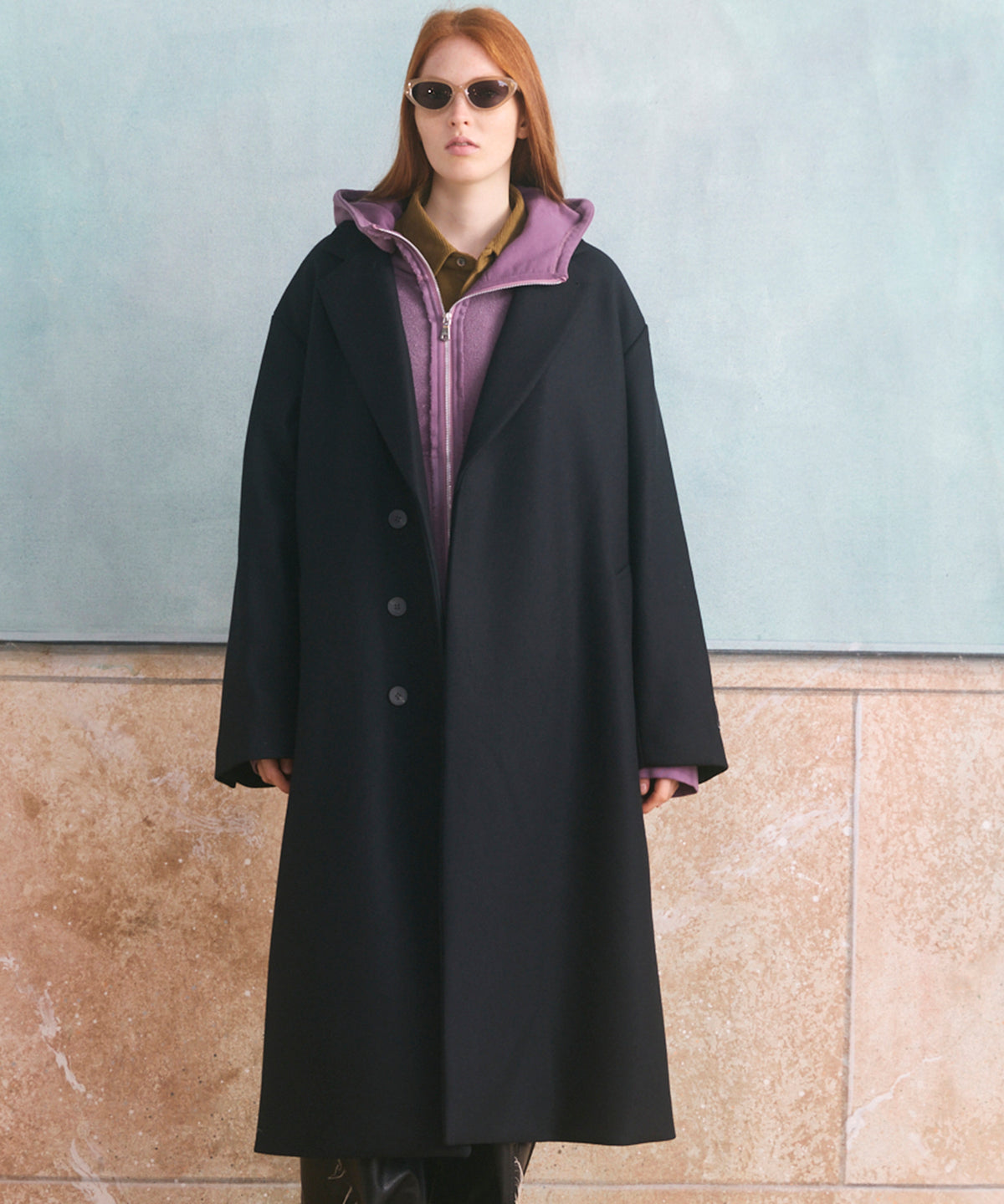 Super140s Prime-Over Melton Chesterfield Coat