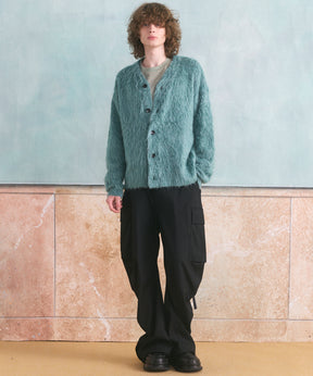 【26aw PRE-ORDER】纯棉巴尔法蕾丝超领亨利领长袖针织T恤