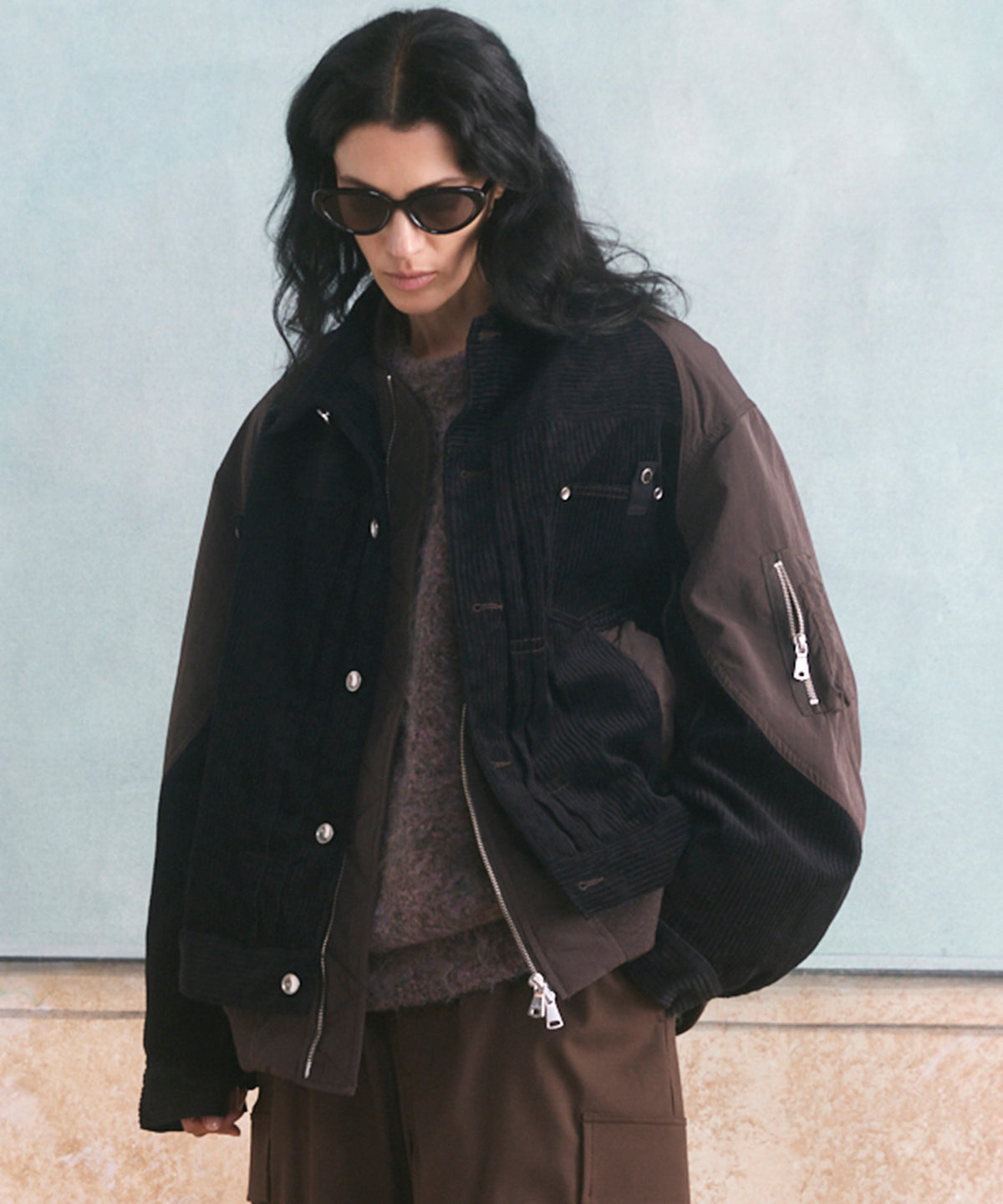 【26aw PRE-ORDER】灯芯绒对接底板分层跟踪夹克