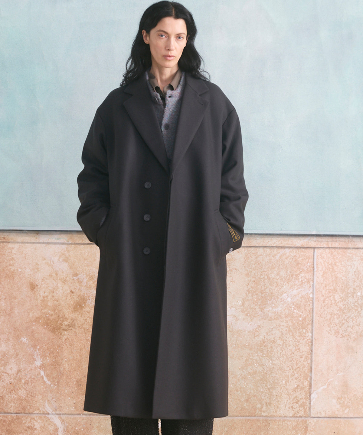 Super170s Prime-Over Melton Chesterfield Coat