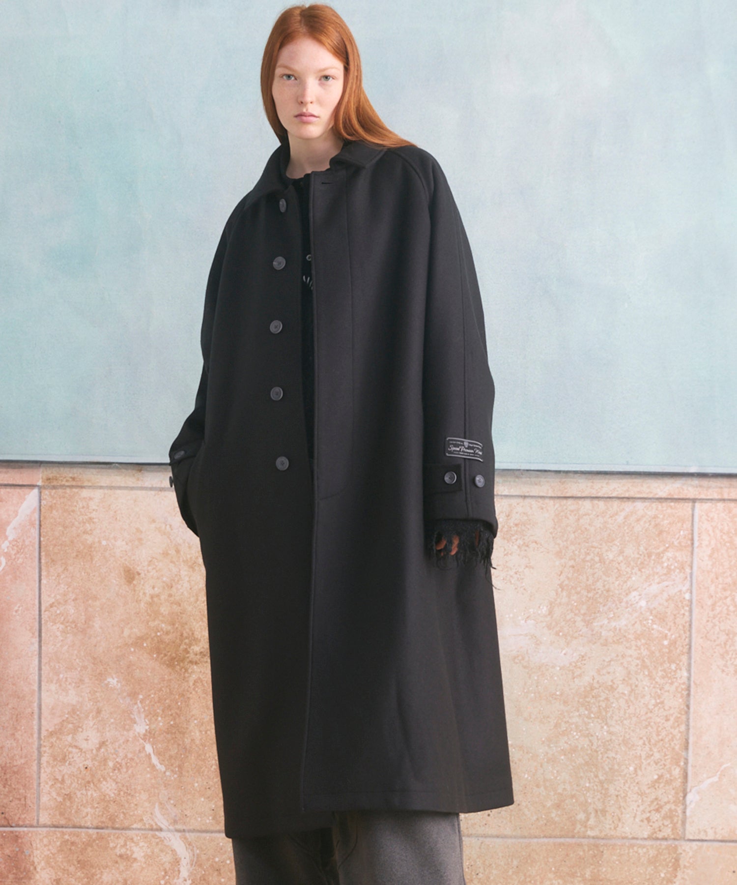 Super140'sプライムオーバーメルトンバルマカンコート