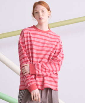【26aw PRE-ORDER】纯棉巴尔法蕾丝超领亨利领长袖针织T恤