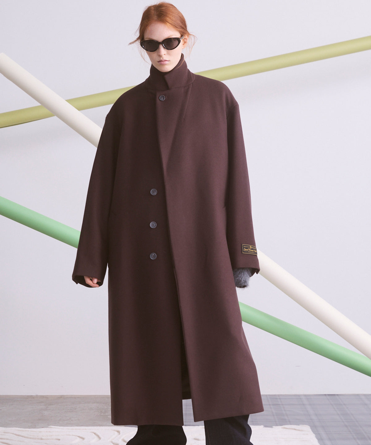 Super170s Prime-Over Melton Chesterfield Coat