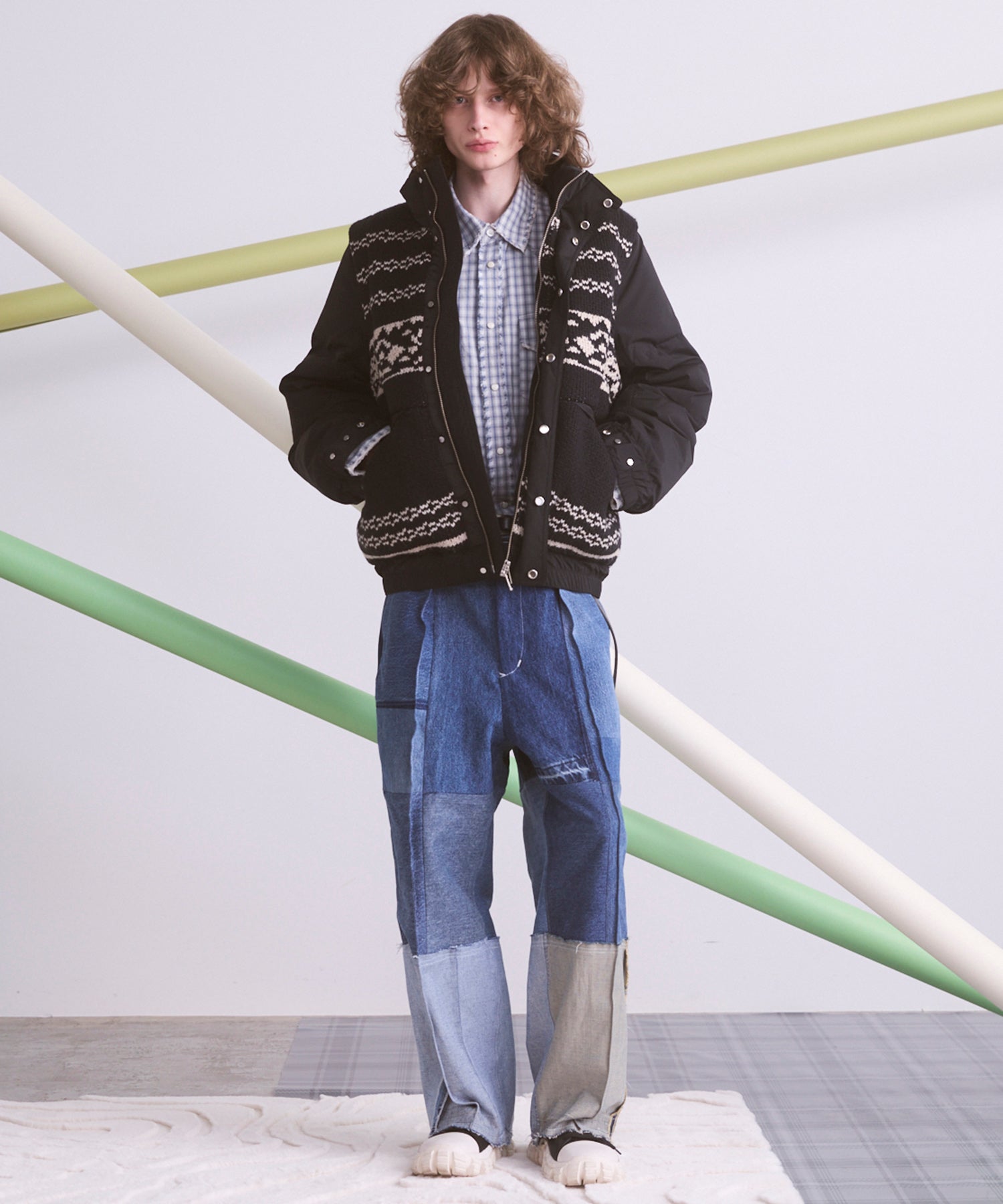 Sustainable remake hem design prime wide denim