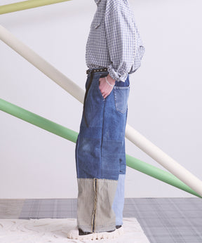 Sustainable remake hem design prime wide denim