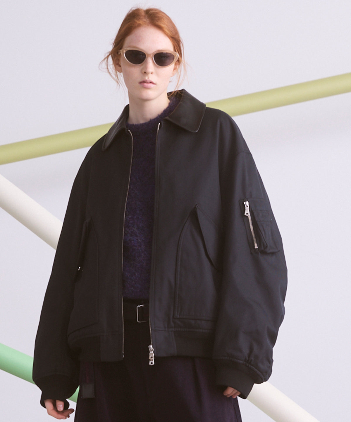 Different Materials Layering Prime-Over Trucker Jacket