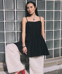 Knife Pleat Mini Dress