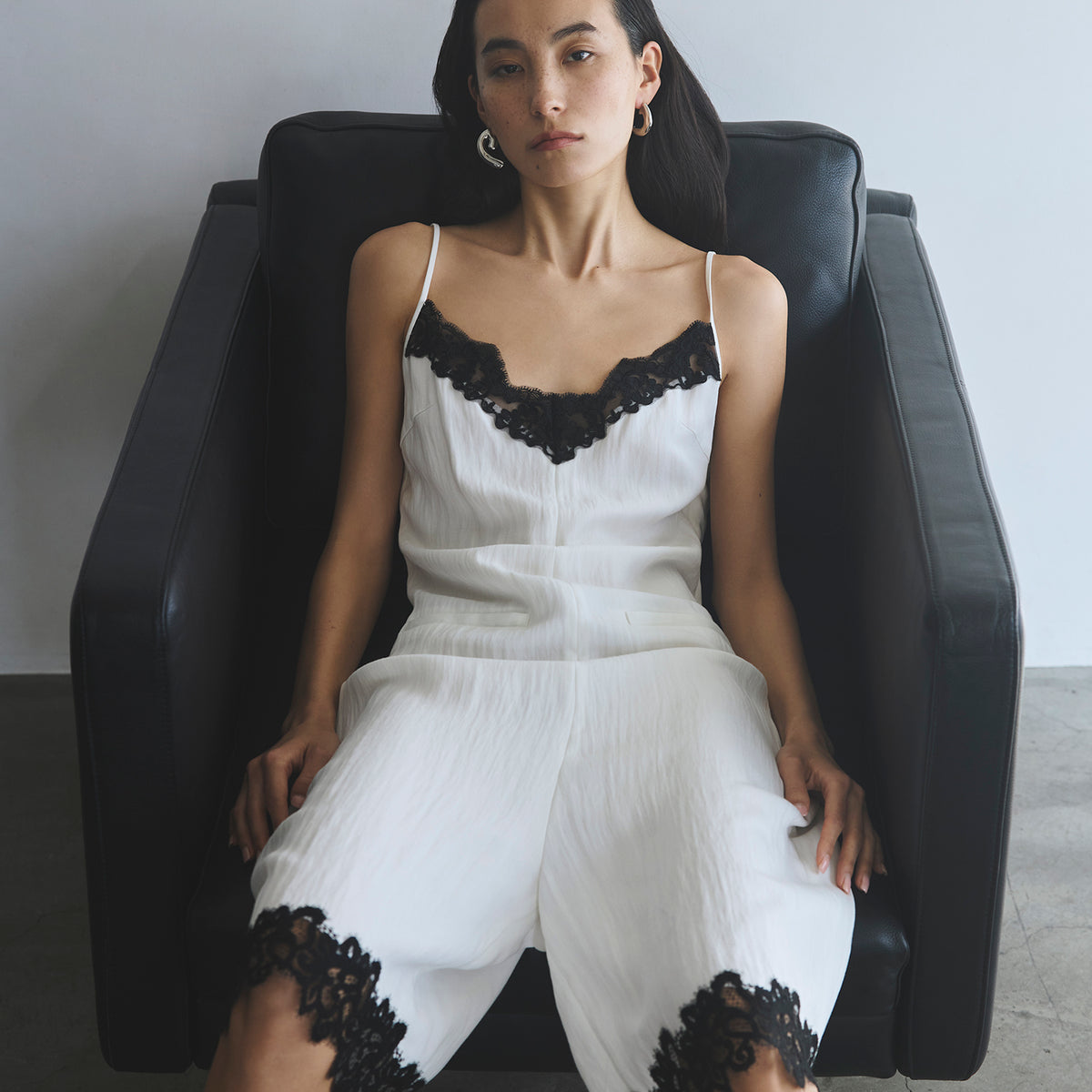 Lace Trim Short Jumpsuit