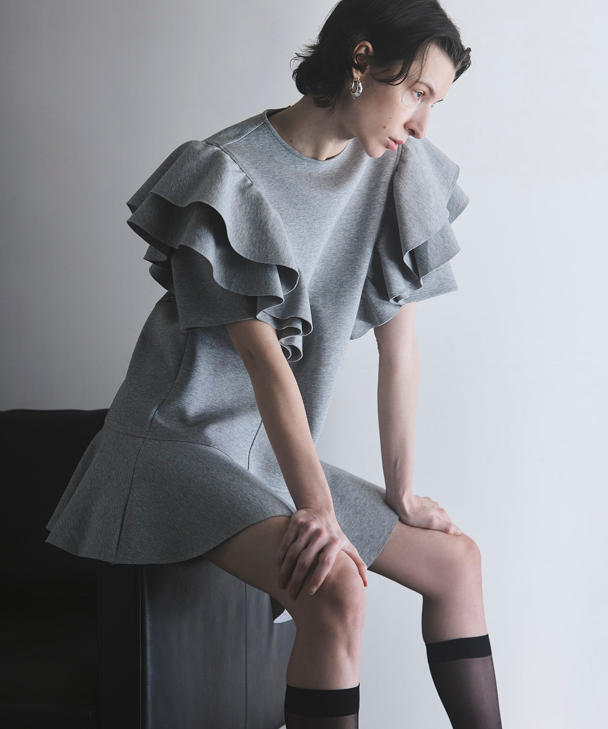 [2026夏季预购] 荷叶边迷你连衣裙