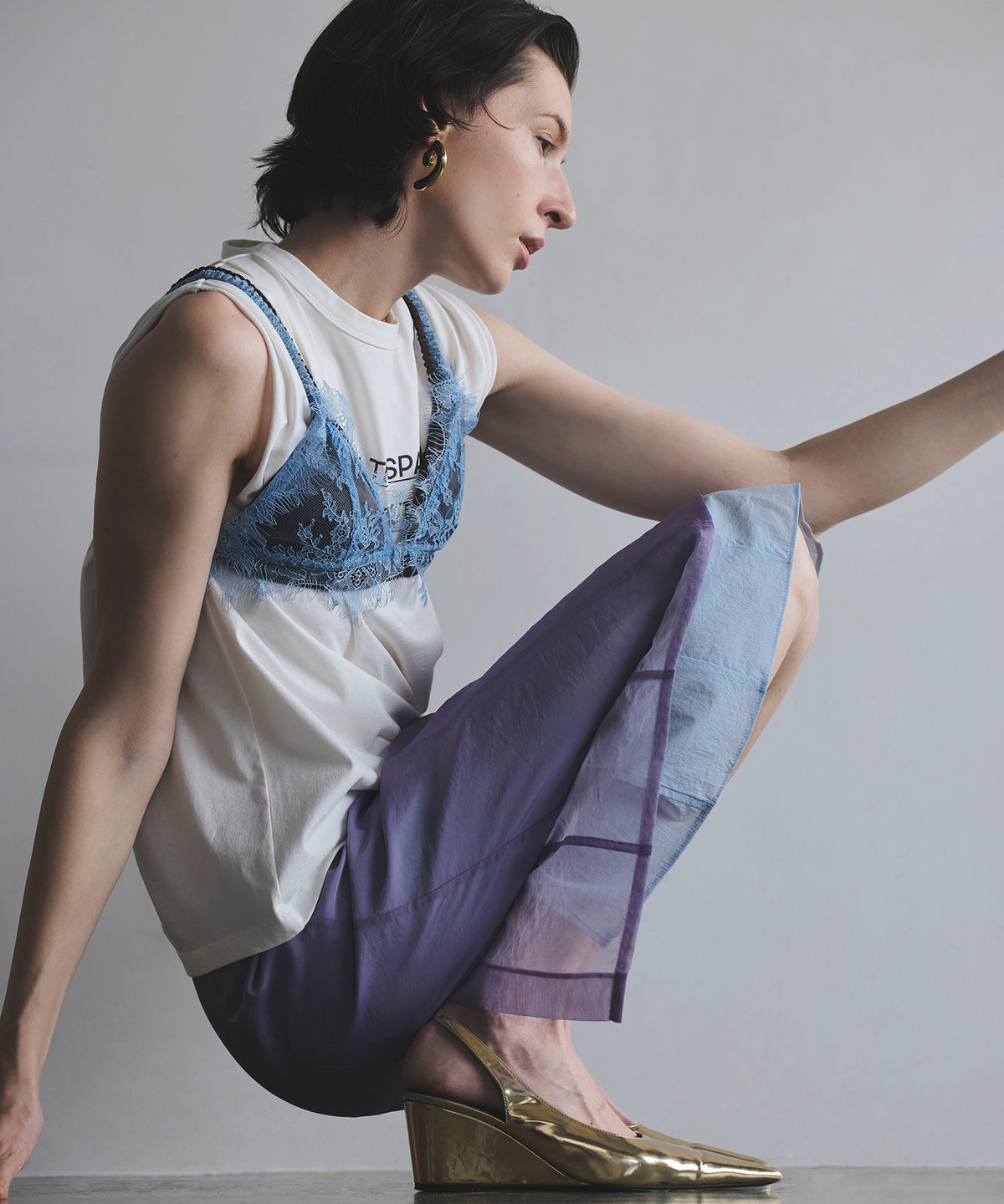 【2026Summer PRE-ORDER】Sheer Layered Color Skirt