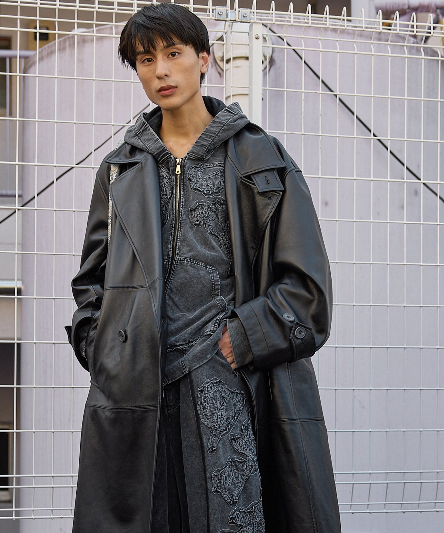 【PRE-ORDER】Sheep Leather Long Coat