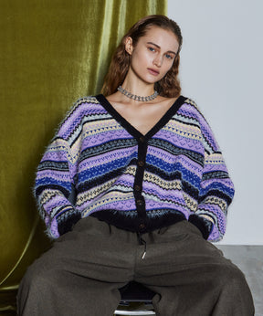 [26WINTER COLLECTION] 提花针织开衫