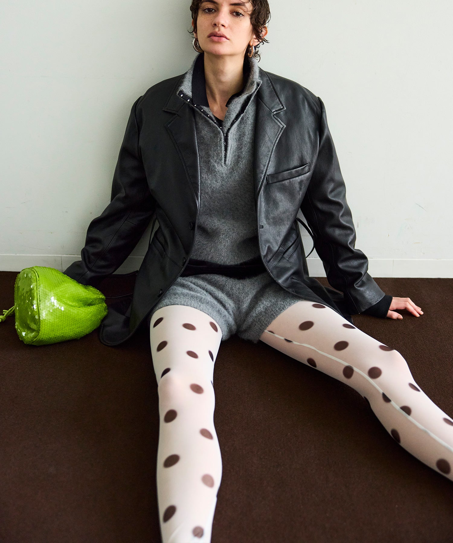 【25WINTER PRE-ORDER】Dot Print Tights