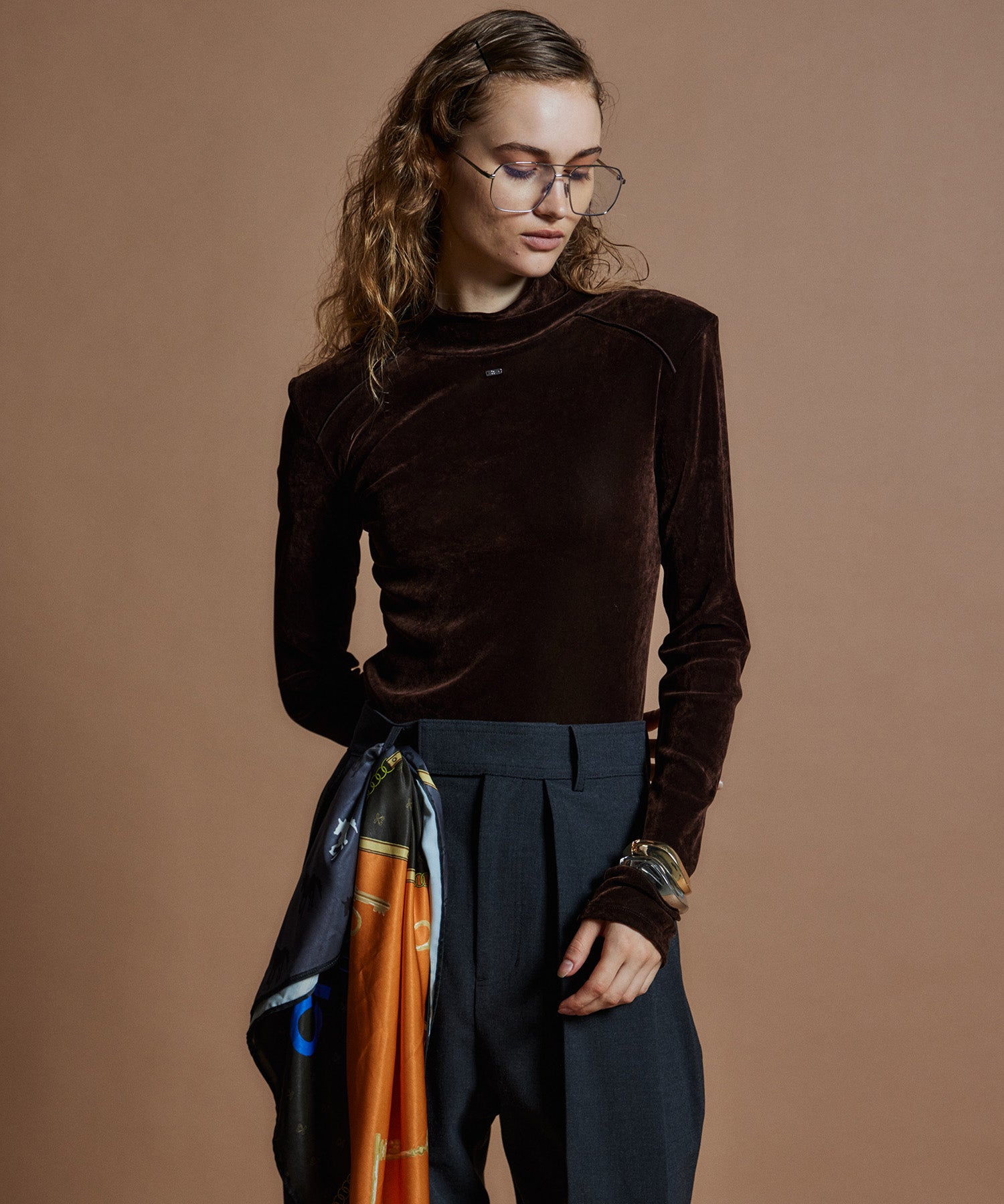 【26WINTER COLLECTION】2WAY Velour Top