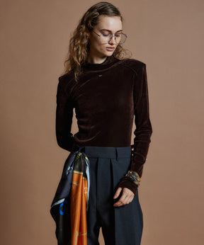 【26WINTER COLLECTION】2WAY Velour Top