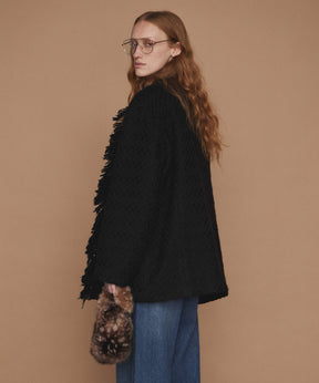 【26WINTER COLLECTION】Double-Breasted Tweed Midi Coat