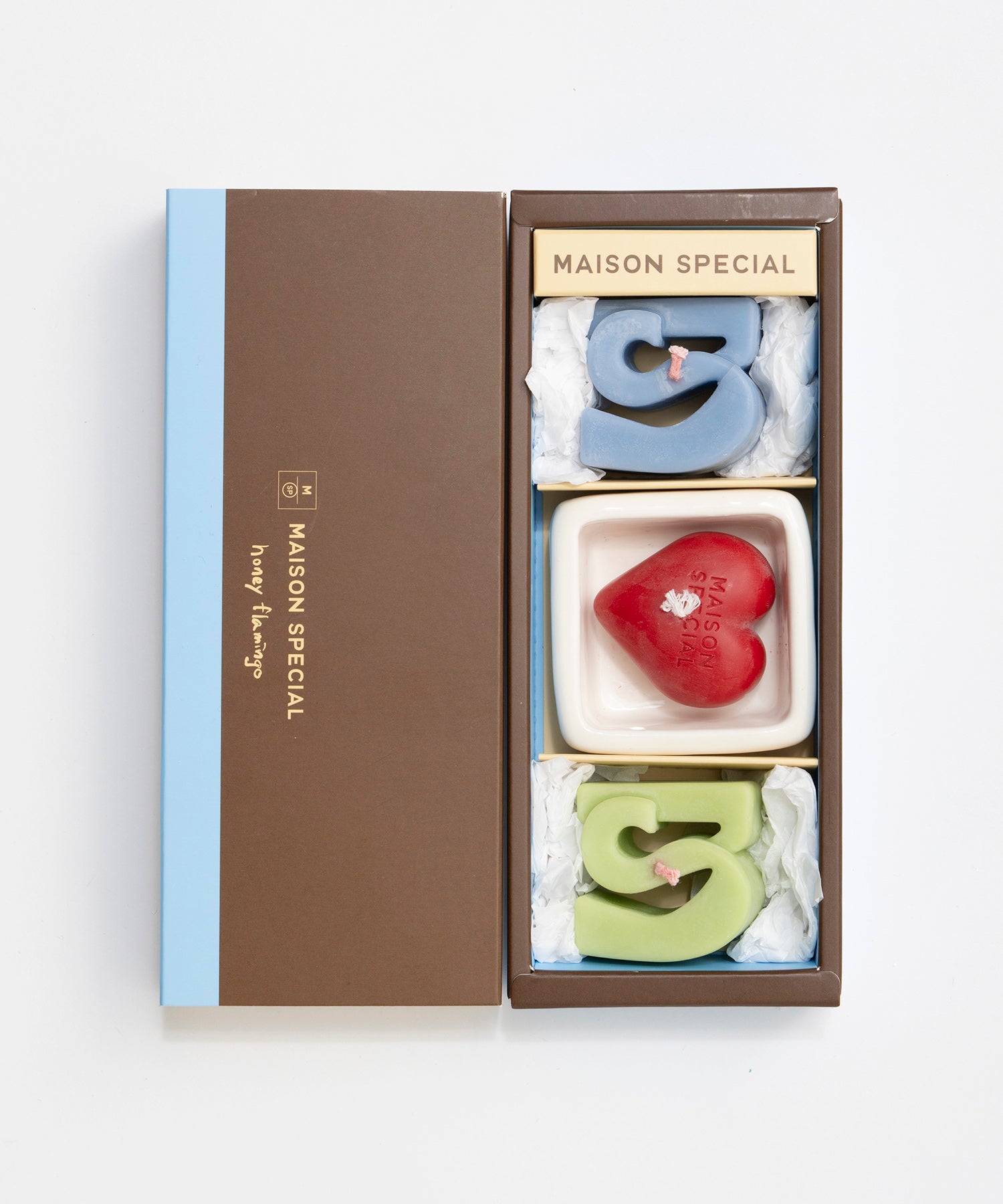 【honey flamingo×MAISON SPECIAL】 Logo Candle Set