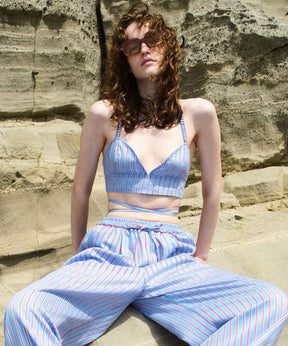 Checkered Short Bustier