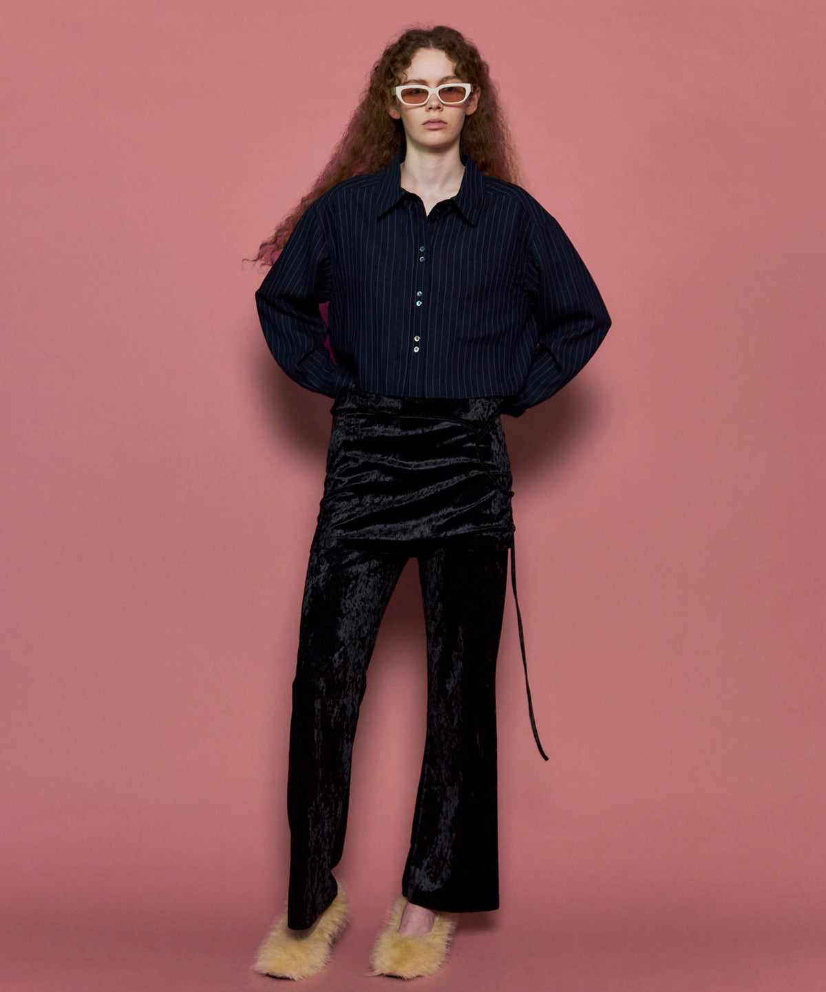 Multiway Layered Velour Pants