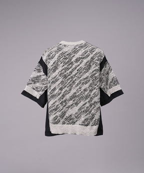 [26SS PRE-ORDER] Sheer Fabric Docking Prime-Over Short-sleeved Knit T-shirt