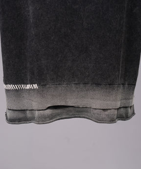 High Twist Prime-Over Pigment Bleach Crew Neck Knit T-shirt