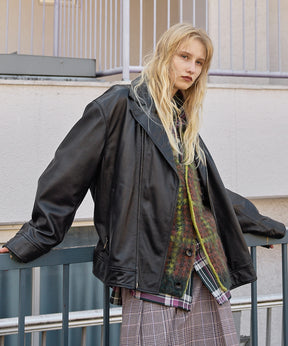 [25AW 사전 주문] 양 가죽 테일러드 더블 라이더 재킷