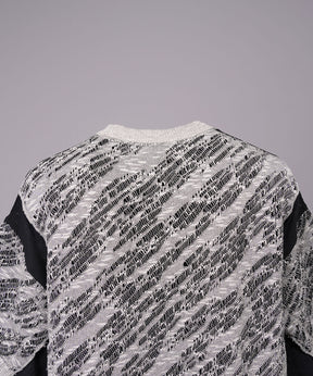 [26SS PRE-ORDER] Sheer Fabric Docking Prime-Over Short-sleeved Knit T-shirt