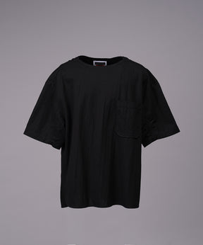 Woven-like Smooth Prime-Over Short-sleeved T-shirt