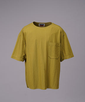 Woven-like Smooth Prime-Over Short-sleeved T-shirt