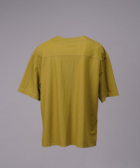 Woven-like Smooth Prime-Over Short-sleeved T-shirt