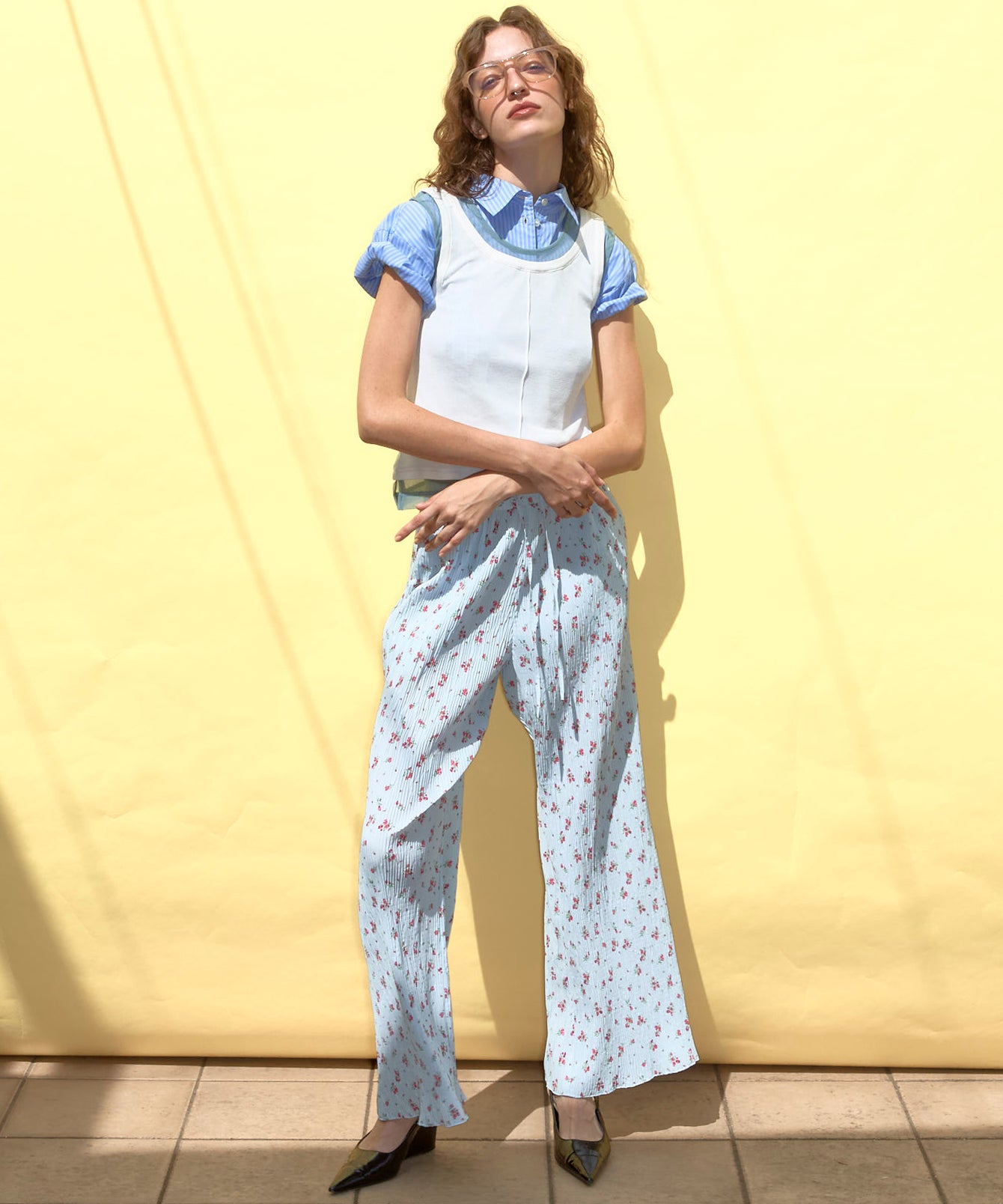 Button Slit Short Shirt