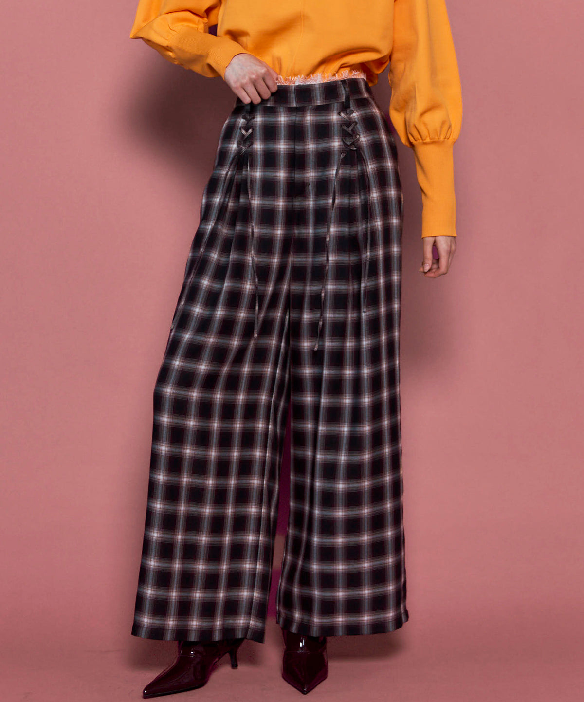 [25AUTUMN PRE-ORDER] Lace-up Easy Pants