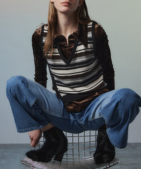 Fur-Like Square Short Boots