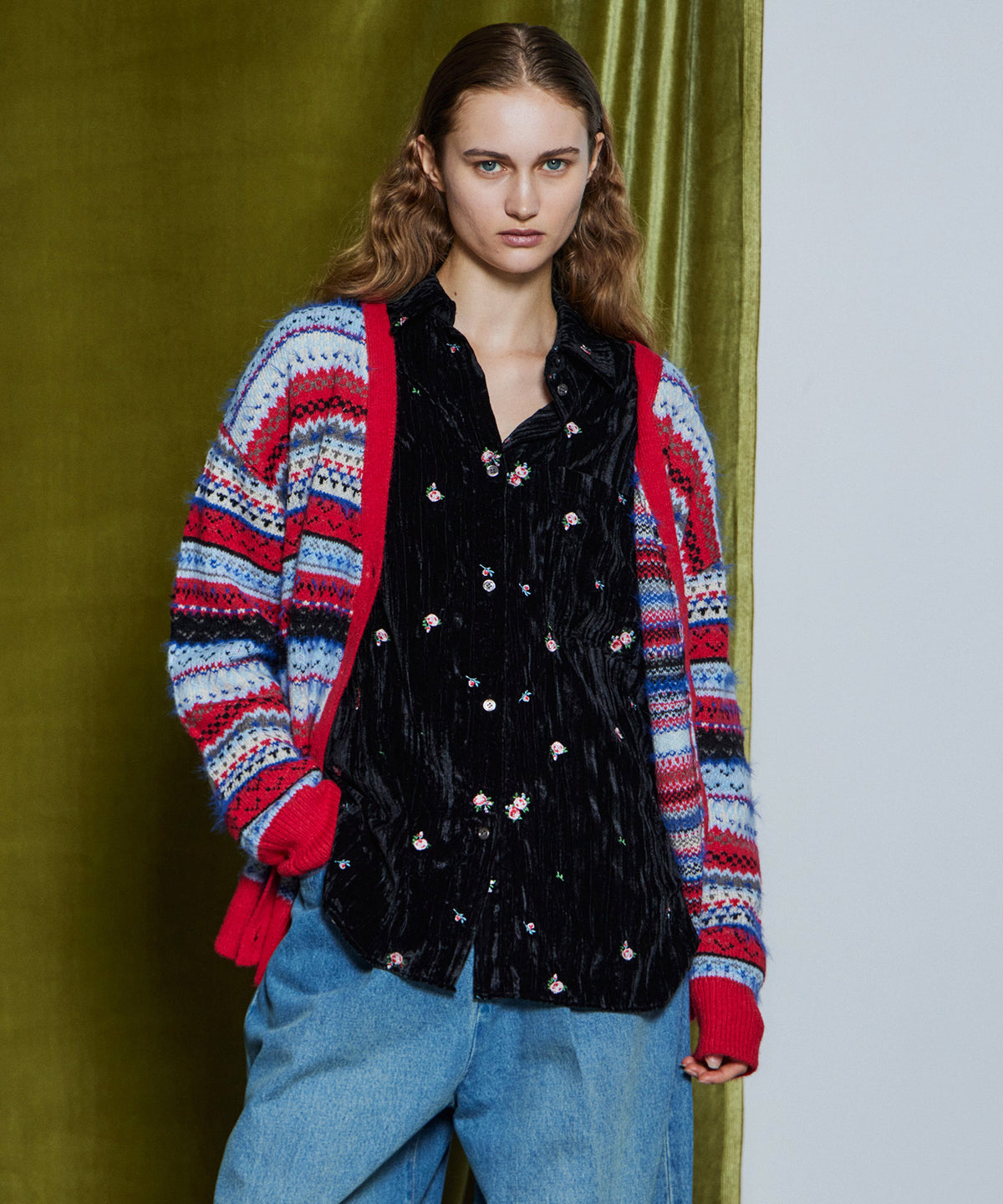 [26WINTER COLLECTION] Jacquard Knit Cardigan