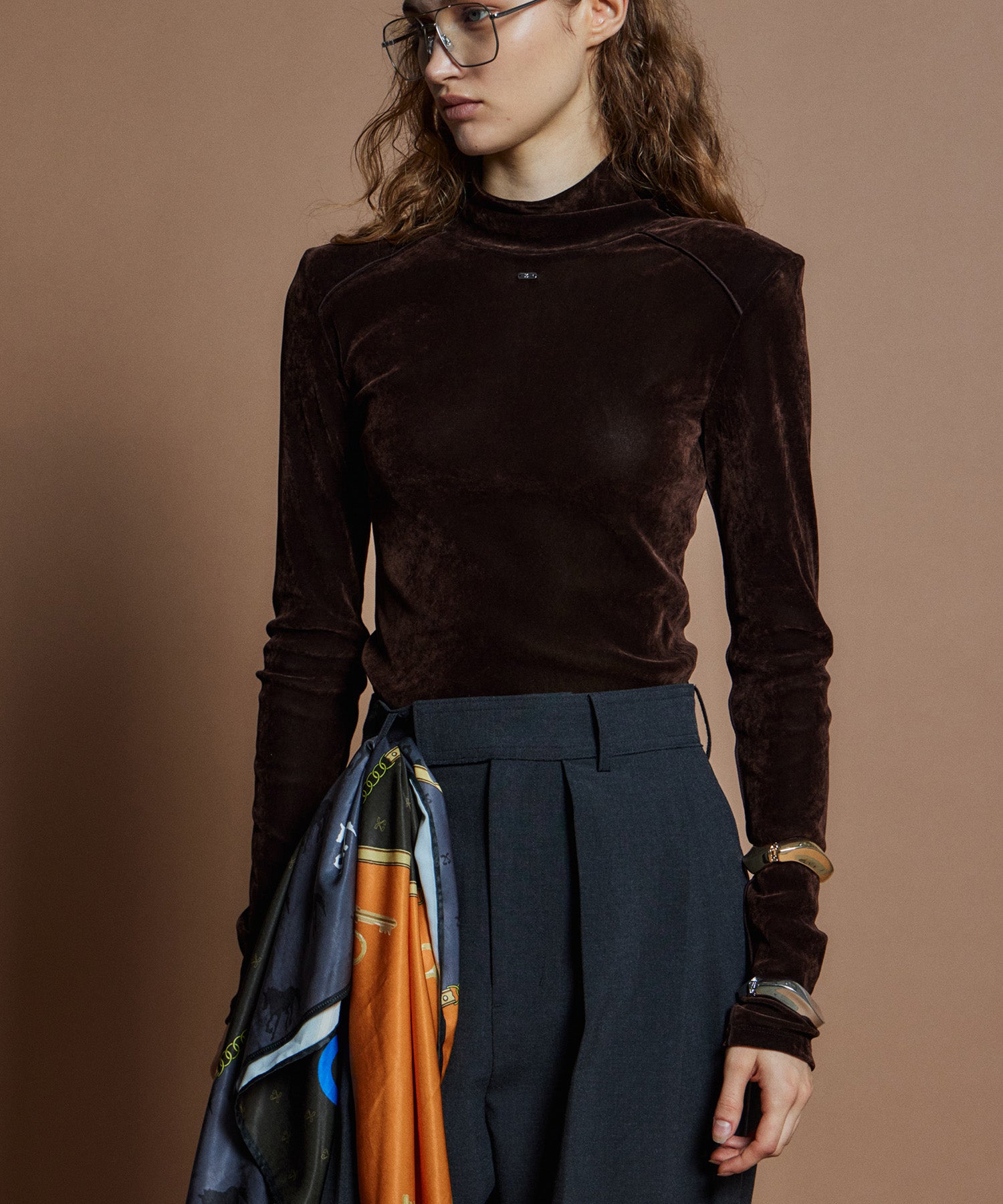 【26WINTER COLLECTION】2WAY Velour Top