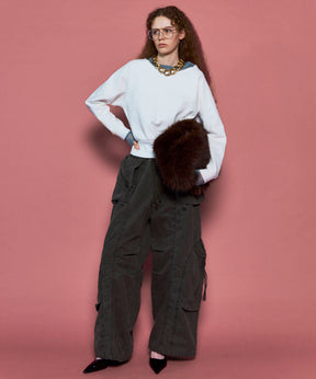 【25AUTUMN PRE-ORDER】Sheer Neck Sweatshirt