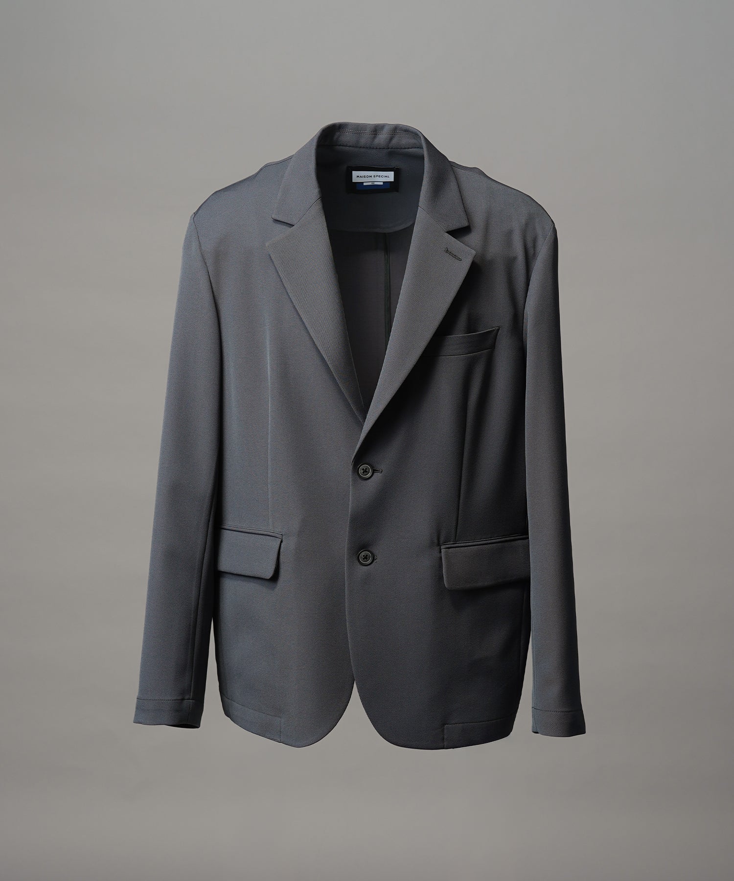 4种颜色Chambray可洗羊毛峰峰双胸夹克