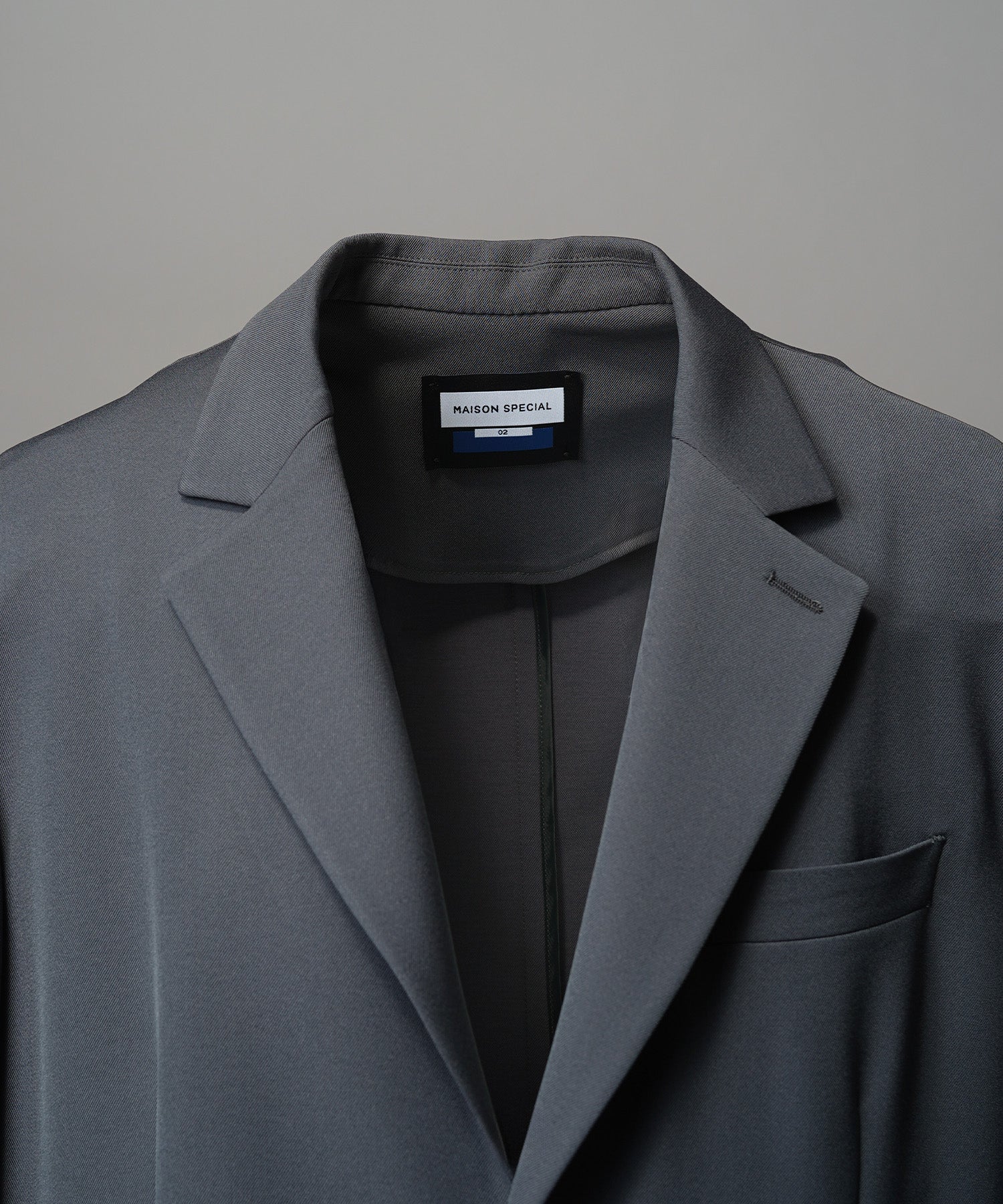 4种颜色Chambray可洗羊毛峰峰双胸夹克