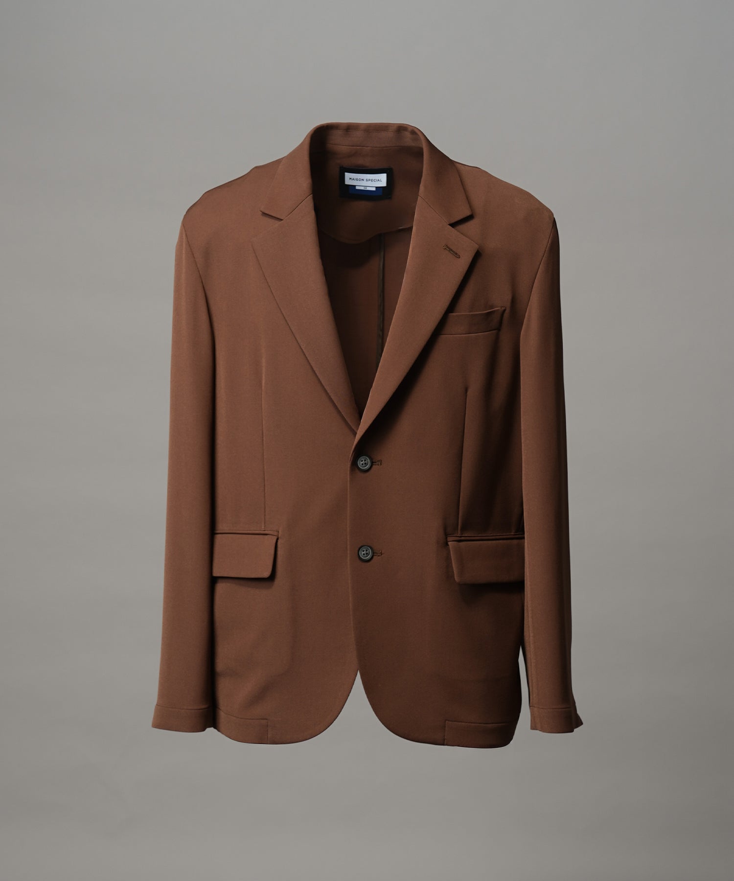 4种颜色Chambray可洗羊毛峰峰双胸夹克