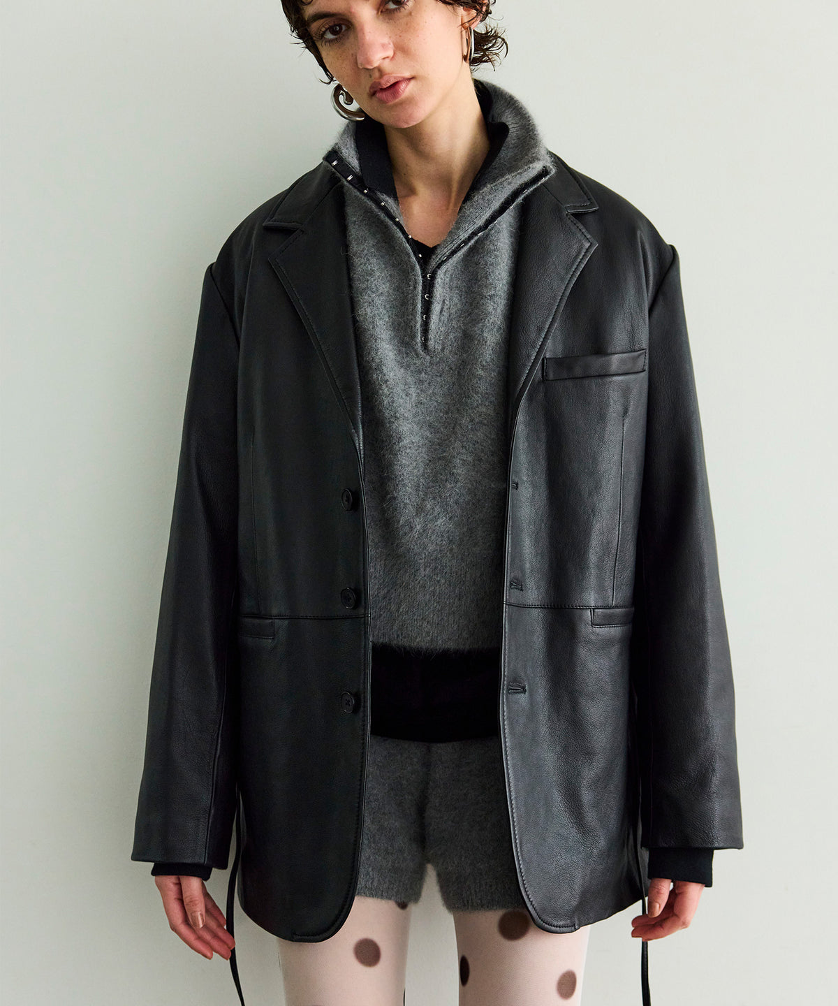 Leather Tailored Jacket