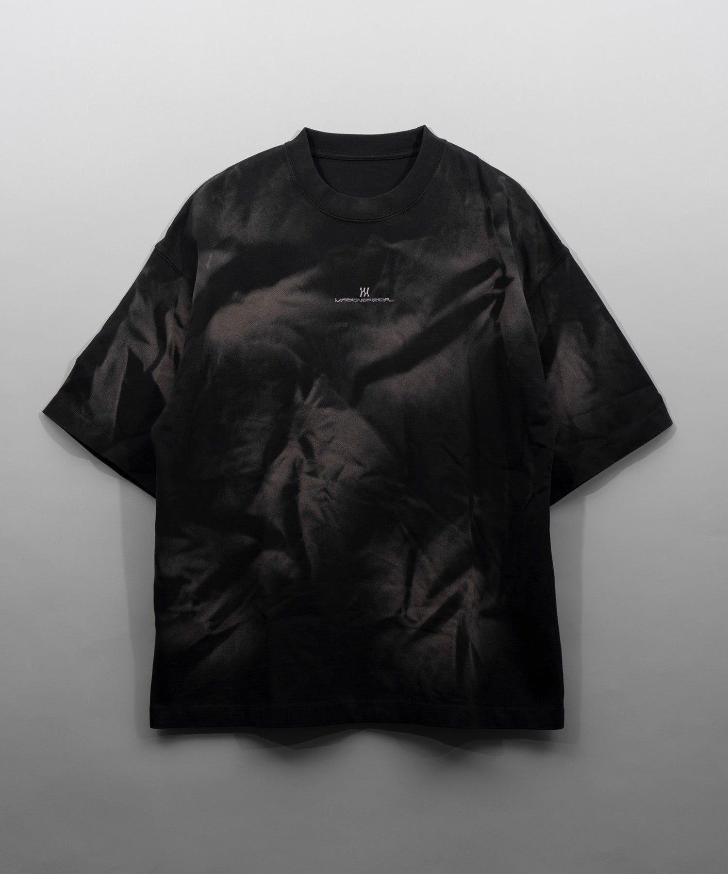 【24SS PRE-ORDER】Uneven Dyeing Logo Embroidery Prime-Over Crew Neck T-shirt