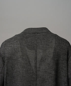 4 Colors Chambray Washable Wool Peaked Lapel Double Breasted Jacket