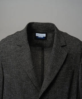 4 Colors Chambray Washable Wool Peaked Lapel Double Breasted Jacket