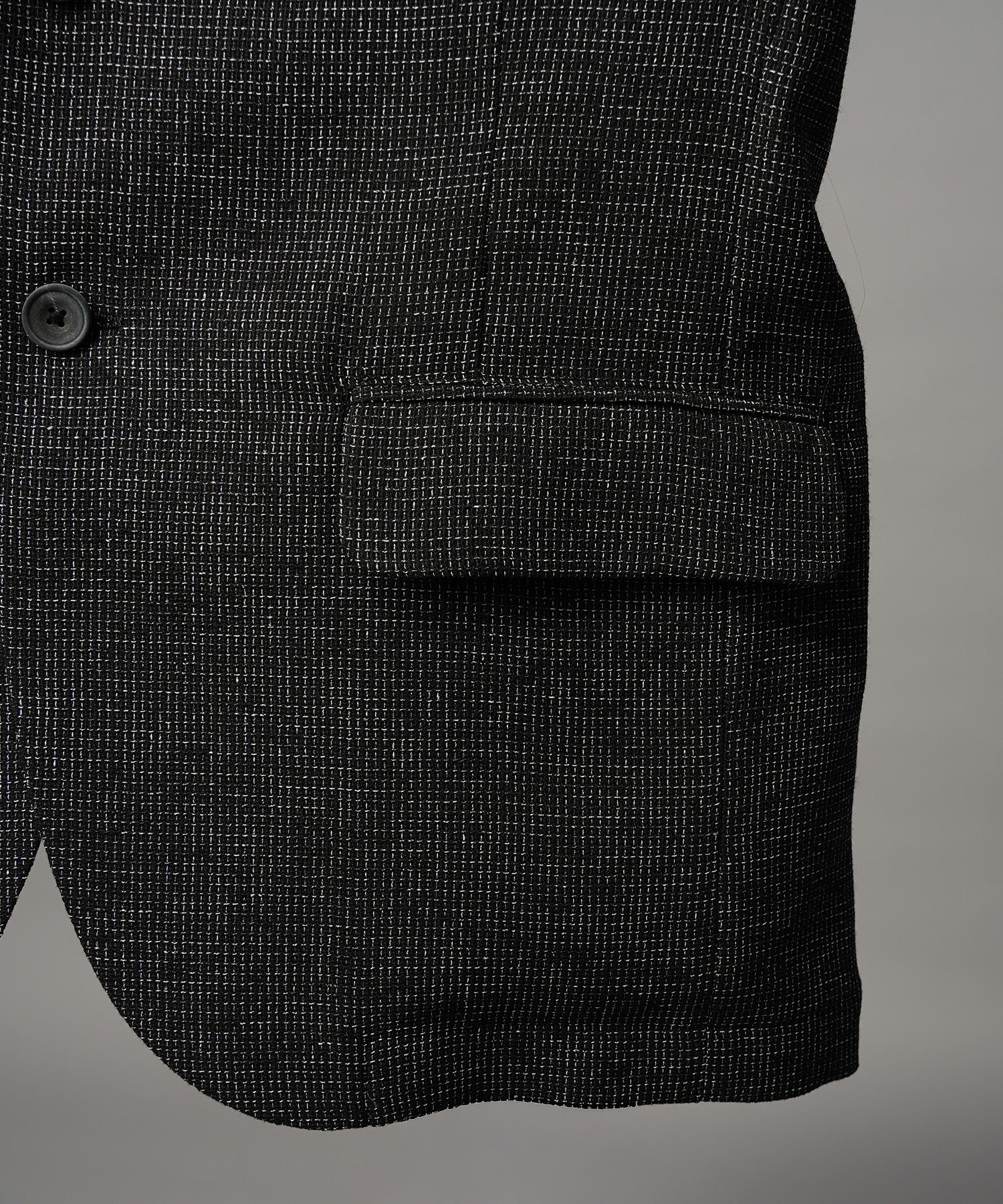 4 Colors Chambray Washable Wool Peaked Lapel Double Breasted Jacket