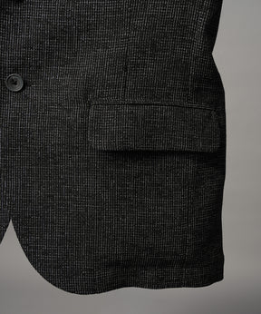 4 Colors Chambray Washable Wool Peaked Lapel Double Breasted Jacket