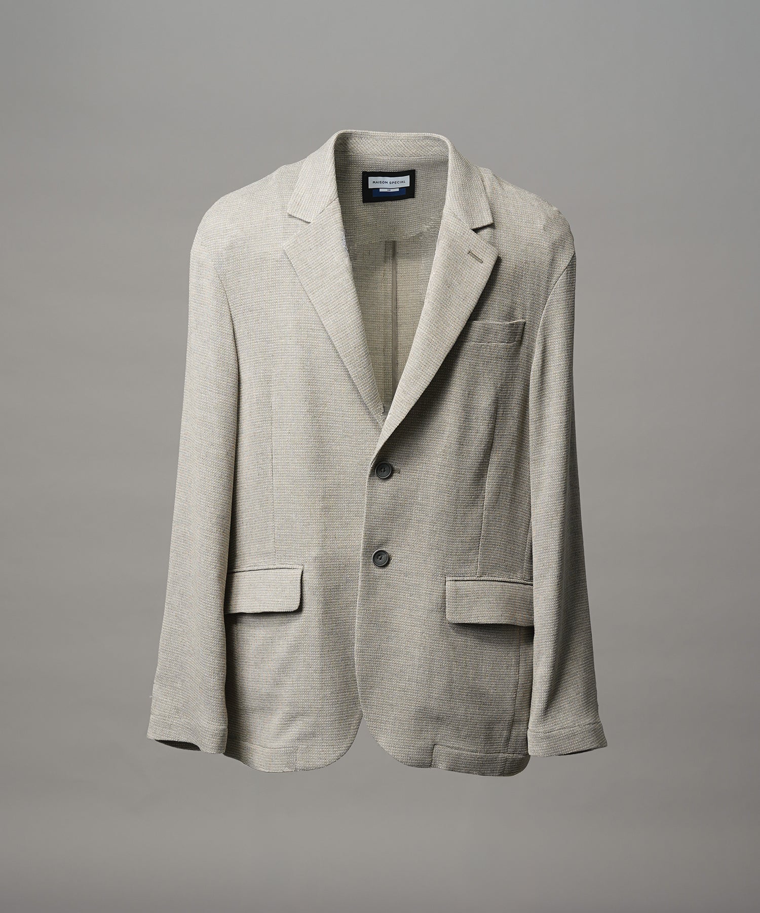 4 Colors Chambray Washable Wool Peaked Lapel Double Breasted Jacket