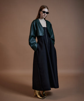 【26AUTUMN PRE-ORDER】Vegan Leather Short Jacket