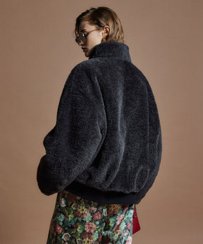 【26WINTER COLLECTION】Stand Collar Boa Coat